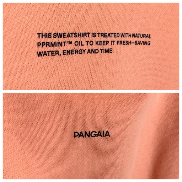Pangaia 365 Midweight Set: Crew Sweatshirt & Shorts (Sz S/XS) Peach Perfect - Picture 7 of 16